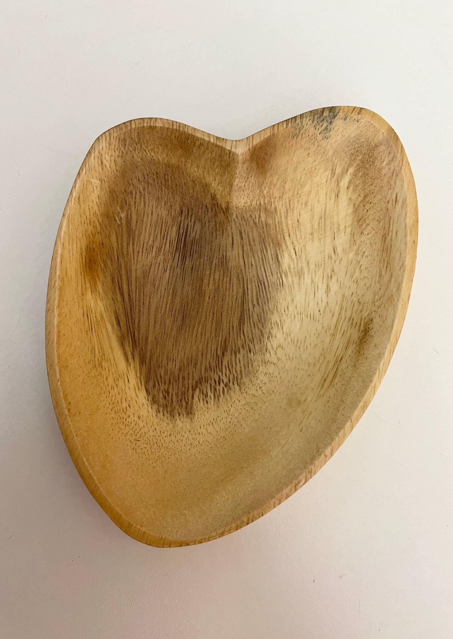 Heart Shaped Wood Bowl