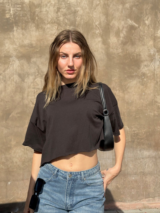 Relaxed Lux Crop Tee