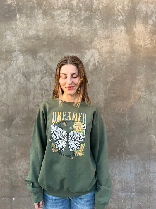 Dreamer Butterfly Crewneck