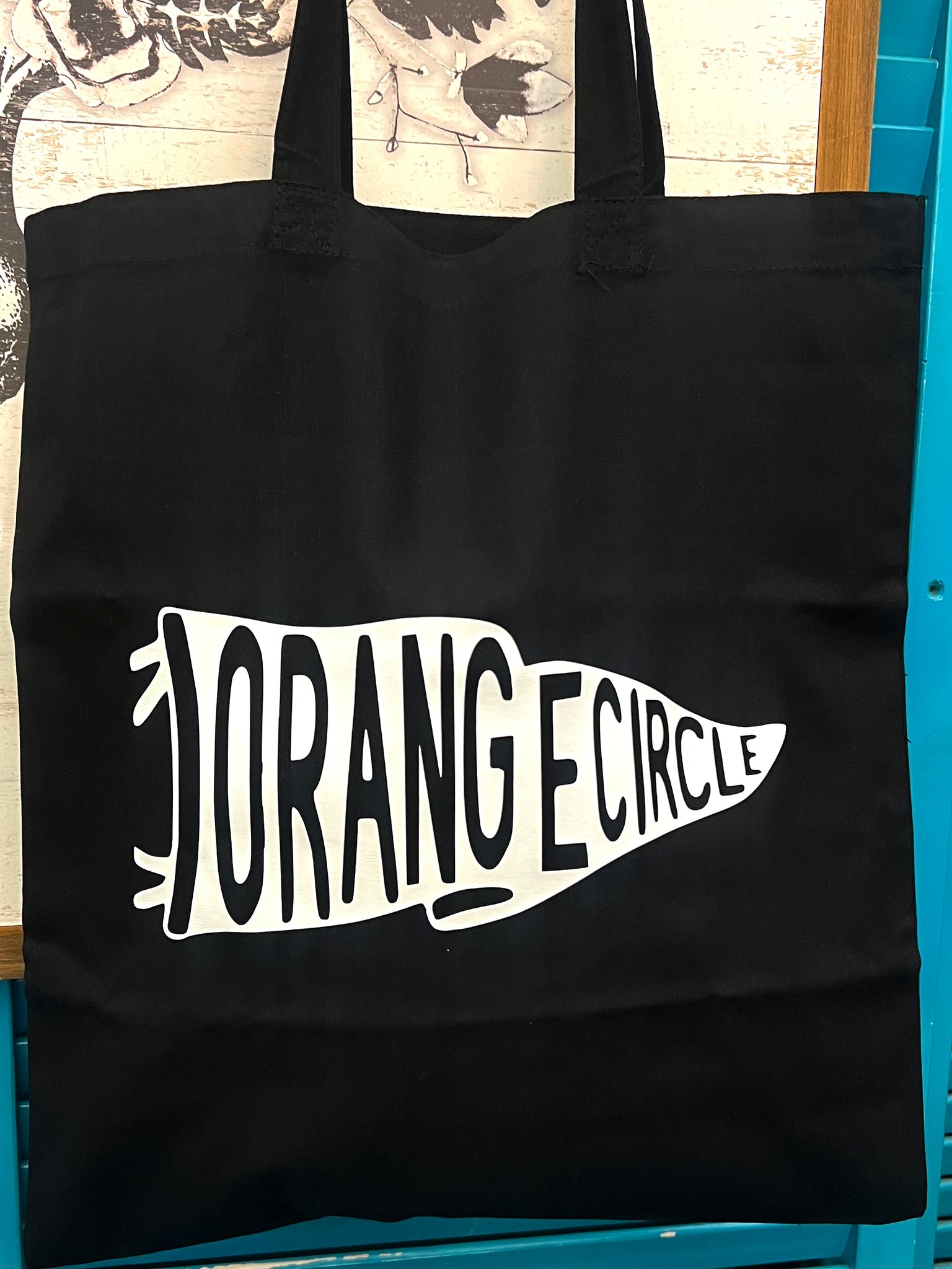 Orange Circle Tote