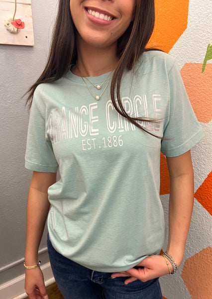 Orange Circle 1886 Graphic Tee