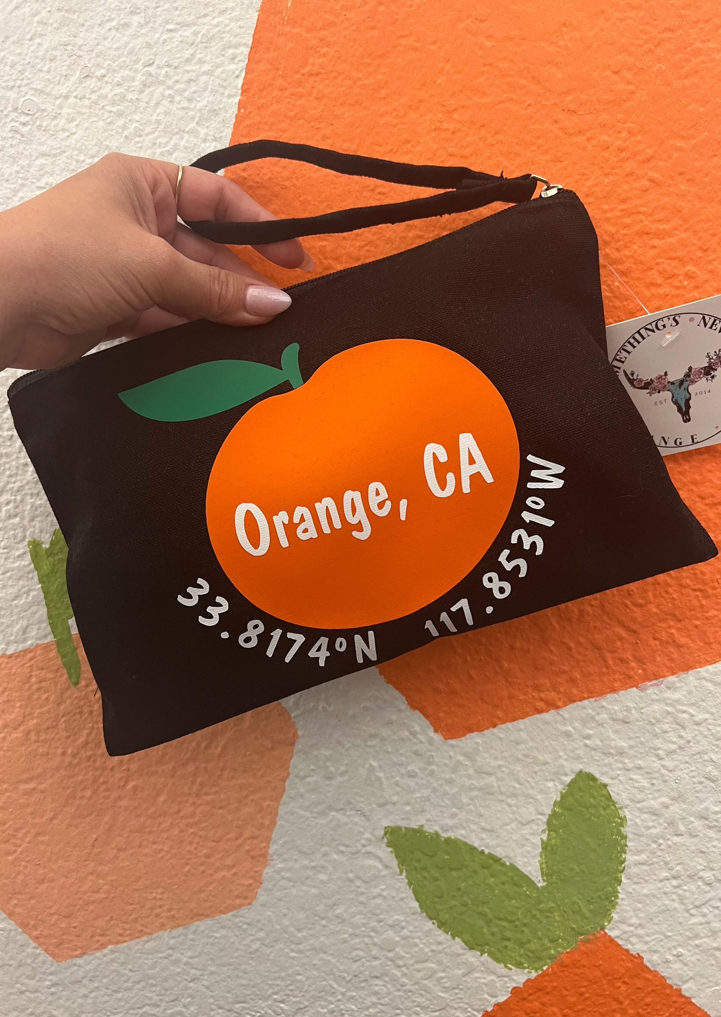 Orange California Makeup Bag