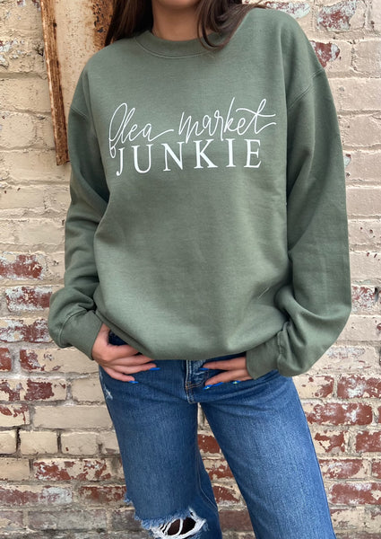 Flea Market Junkie Graphic Sweatshirt