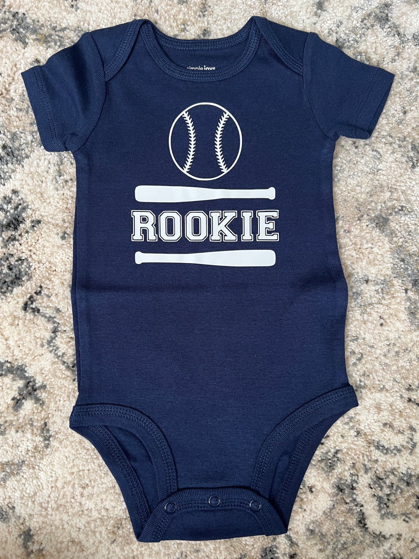 Rookie Baseball Onesie