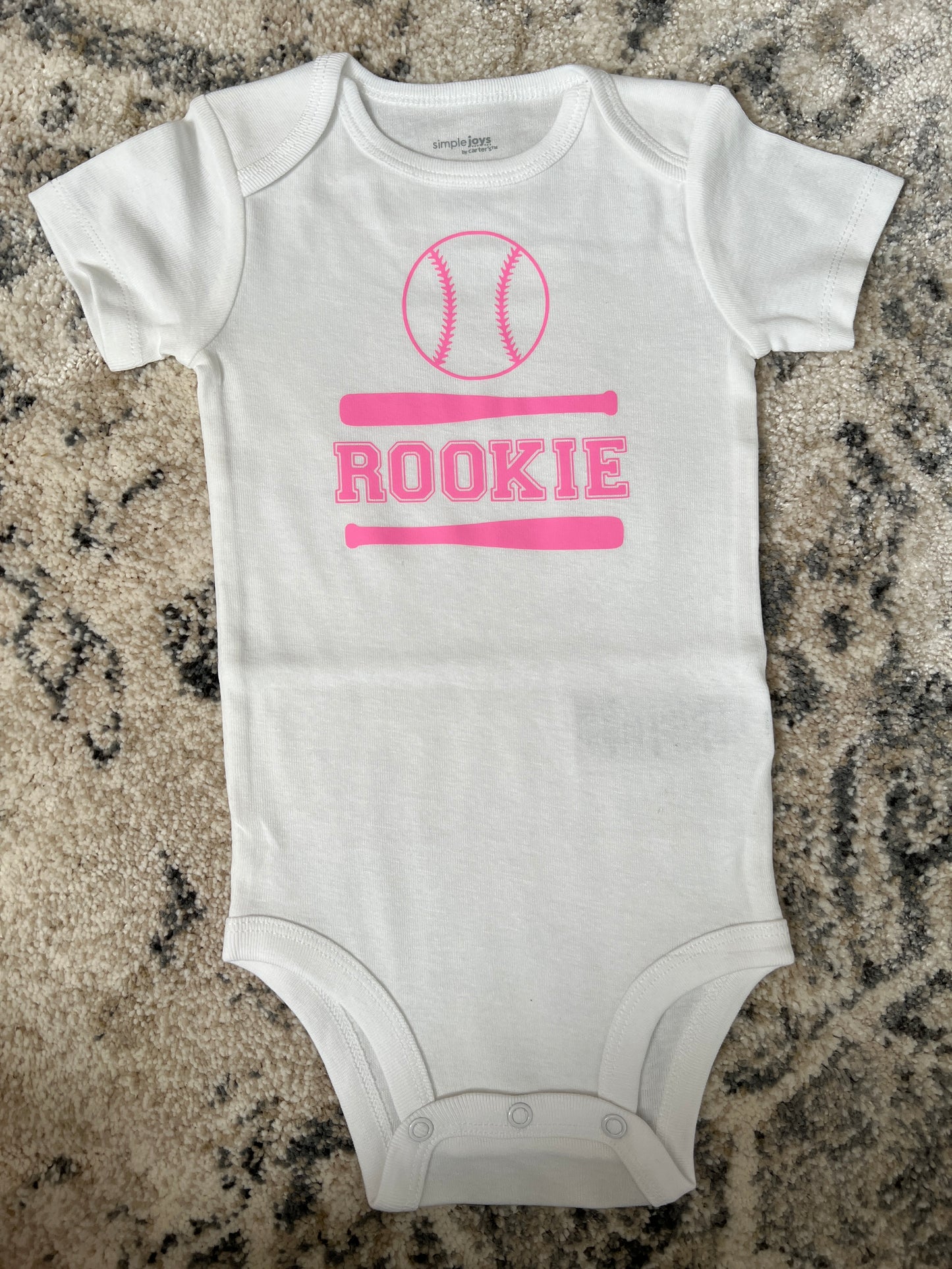 Rookie Baseball Onesie