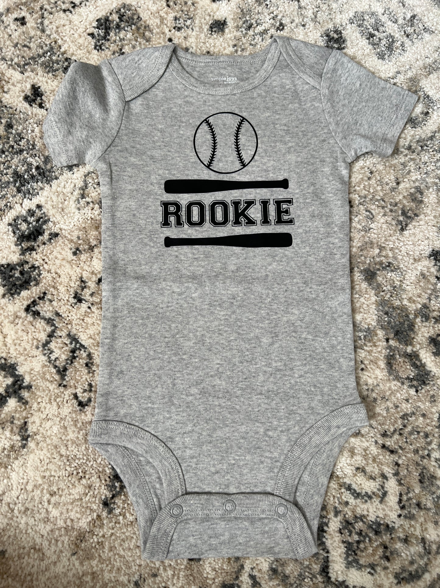 Rookie Baseball Onesie