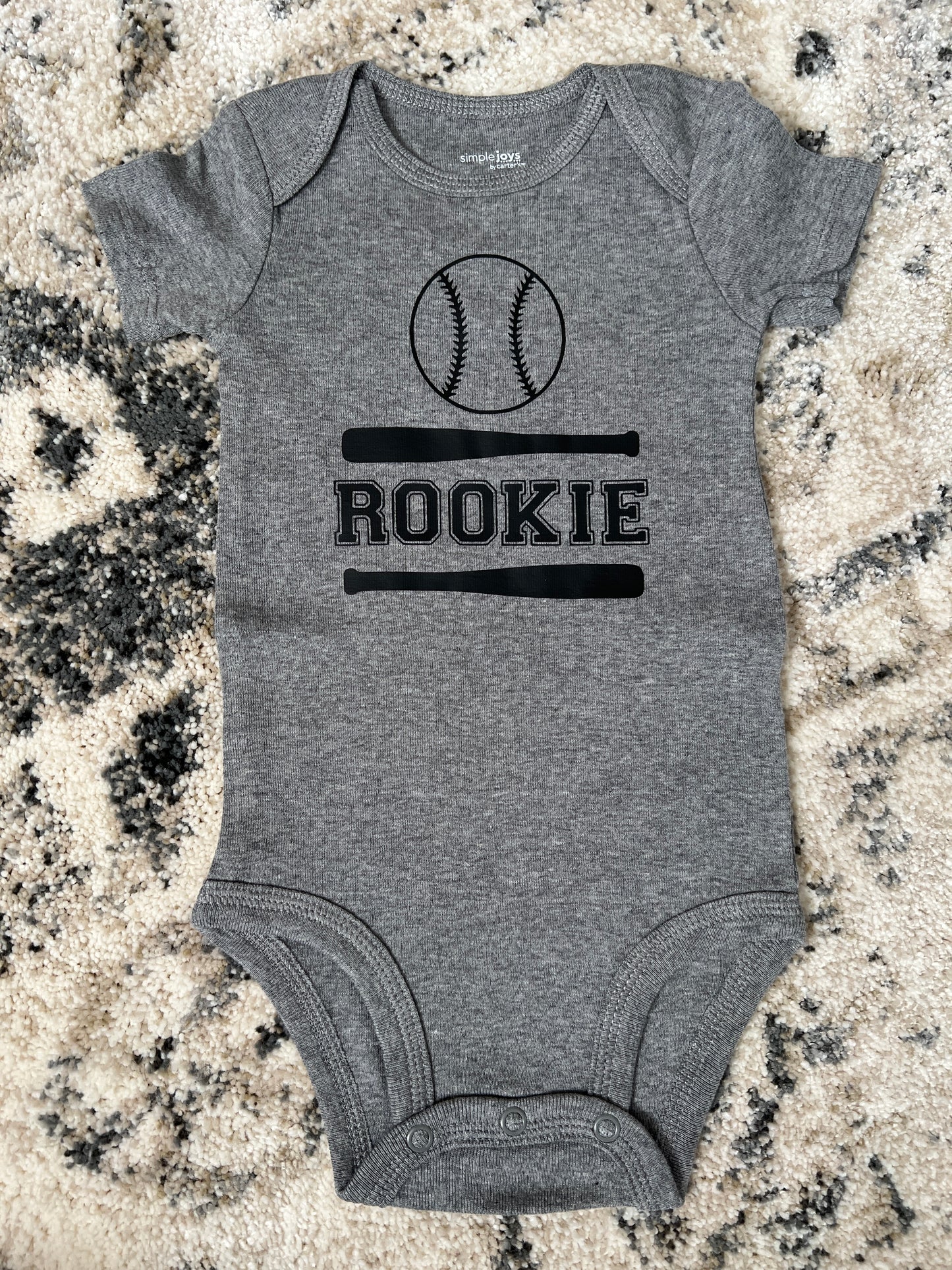 Rookie Baseball Onesie