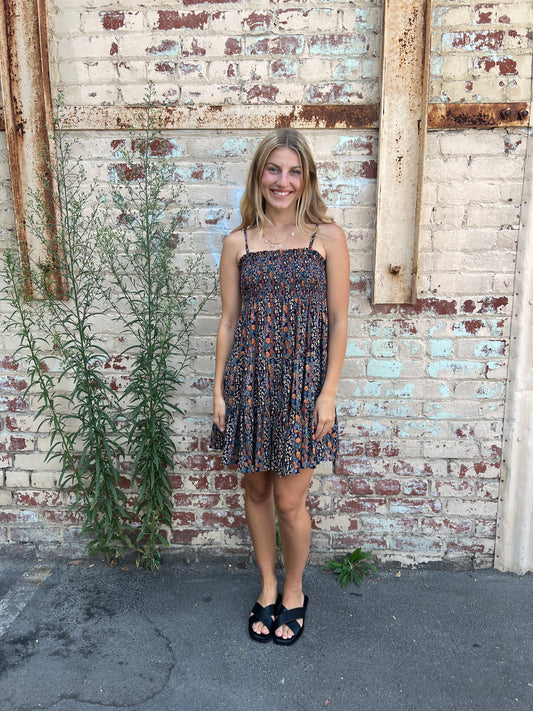 Smocked Bust Tiered Sundress