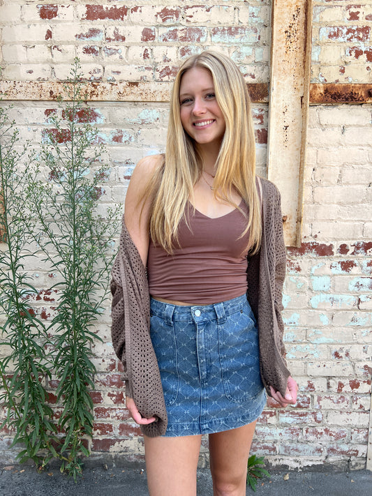 Denim Mini Skirt