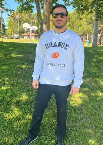 Orange Sunshine Club Graphic Sweatshirt