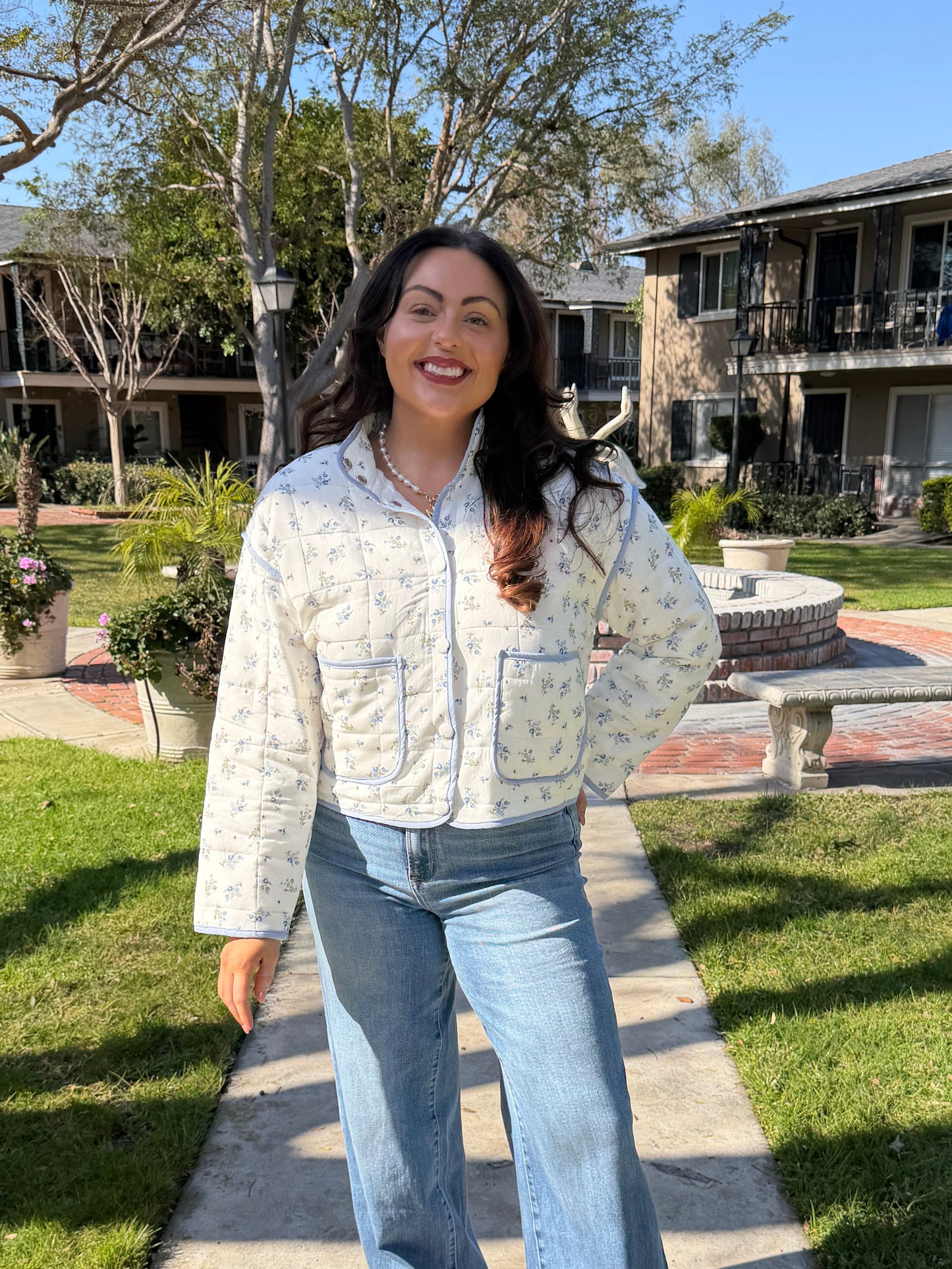 Quilted Floral Jacket