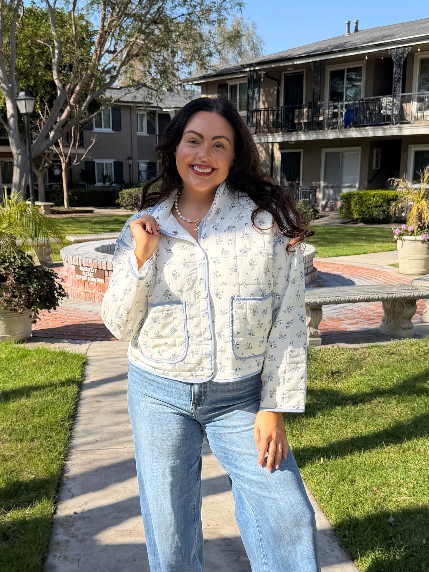 Quilted Floral Jacket